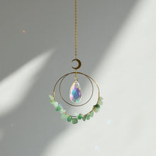 Load image into Gallery viewer, Aventurine &amp; Crystal Suncatcher