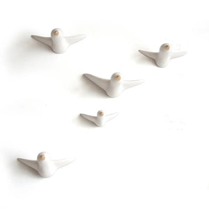 Golden-Billed Flock of Birds - Set of 5